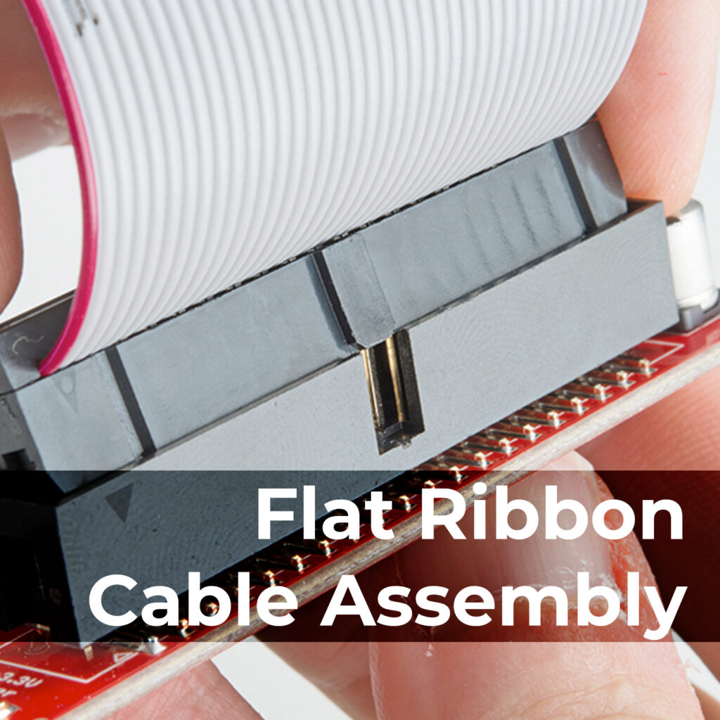 Flat cable assembly is the process of connecting and securing flat cables, typically consisting of multiple conductors arranged side by side, to connectors or terminals to establish electrical connections within electronic devices or systems.