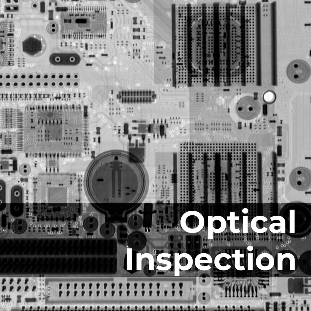 Optical inspection of electronics involves using specialized equipment and technologies, such as cameras and image processing software, to visually examine electronic components or assemblies for defects, quality assurance, and ensuring compliance with specified standards.